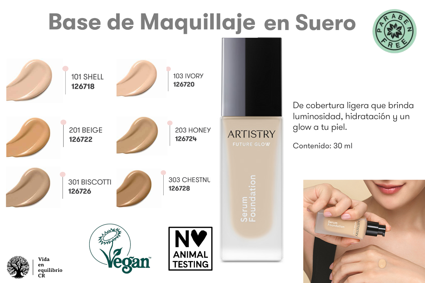 Base vegana para maquillaje
